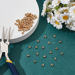 150шт латунные обжимные бусины&nbsp;KK-ME0003-52C