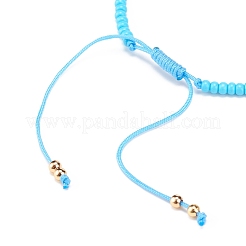 Malocchio di lampwork e braccialetto di perline di vetro&nbsp;BJEW-JB08367-07