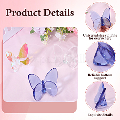 Стеклянные бабочки-декорации&nbsp;AJEW-WH20019-14E