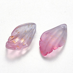 Двухцветные стеклянные подвески&nbsp;GLAA-T016-11C