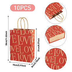 10 Stück Papiertüten zum Valentinstag&nbsp;CARB-TADJ0001-01E