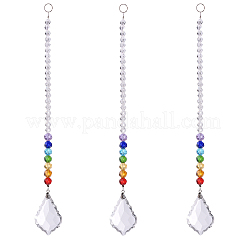 Kristall Suncatcher Prisma Kugel&nbsp;AJEW-WH0021-35B