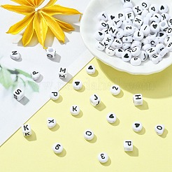 500шт 5 стиля непрозрачные акриловые бусины&nbsp;MACR-YW0002-42