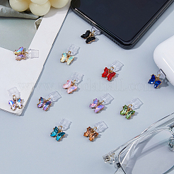 12 Stück 12 Farben PVC mobile staubdichte Stecker&nbsp;HJEW-FH00240