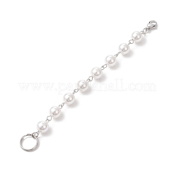 Подвеска из круглой цепочки с ракушечным жемчугом&nbsp;HJEW-JM04618-01