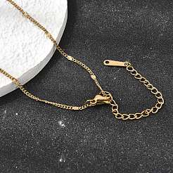 2 mm Unisex-Halsketten aus strukturiertem&nbsp;NJEW-P356-07A-G