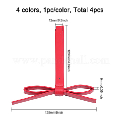 4 шт. 4 цвета искусственная кожа украшения аксессуары&nbsp;DIY-CA0005-50