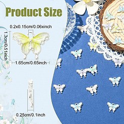 30шт 5 цвета сплава эмалевые подвески&nbsp;ENAM-YW0008-36