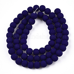 Chapelets de perles en verre opaques&nbsp;GLAA-T032-P6mm-MD03