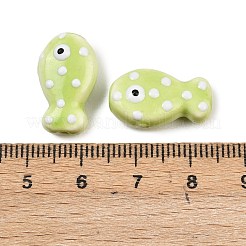 Perles en porcelaine manuelles&nbsp;X-PORC-B009-03K