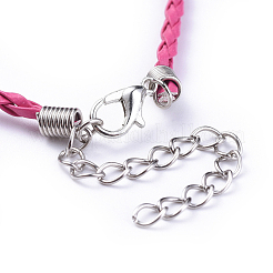 Moda intrecciato imitazione making cinturino in pelle&nbsp;BJEW-S076-005