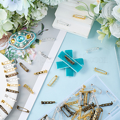 120 шт. 4 стиля железной фурнитуры для броши&nbsp;IFIN-SP0001-34