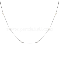 Collana di perline in argento s925 con ciondolo geometrico&nbsp;DH9261