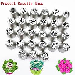 Douilles russes en acier inoxydable anti-ternissement en forme de fleur&nbsp;DIY-D036-03P