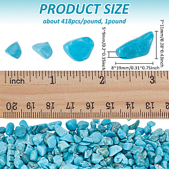 1 фунт синтетических бирюзовых бусин для украшения&nbsp;DJEW-FG0001-39