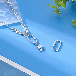 2 Stück Sterlingsilber-Verschlusskarabiner&nbsp;STER-PH0007-88P