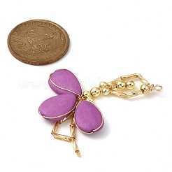 Большие подвески ручной работы из синтетического немагнитного гематита и стекла с гальваническим покрытием&nbsp;PALLOY-JF02960