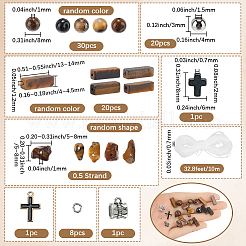 DIY-Kits zur Herstellung von Stretch-Armbändern aus natürlichen Tigerauge-Perlen&nbsp;DIY-SP0003-18