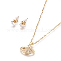 Set di gioielli in acciaio inossidabile 304&nbsp;SJEW-F214-03G