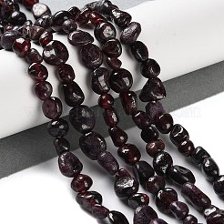 Гранат природный бисер нитей&nbsp;LS-G-P497-01C-40