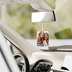 Filz Sublimation Lufterfrischer Blankoblätter Auto Hängedeko&nbsp;DIY-SP0007-39A