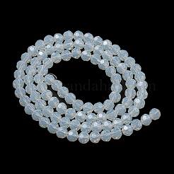 Supports de perles de verre imitation jade&nbsp;EGLA-A035-J6mm-D06