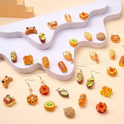 Pendenti in resina imitazione cibo 32 pz 16 stili&nbsp;FIND-SZ0004-08