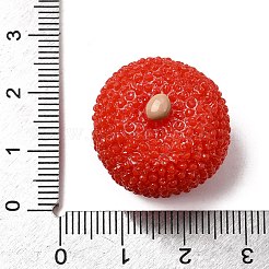 Cabochons aus opakem Harz mit Obstmotiv&nbsp;RESI-C079-02A