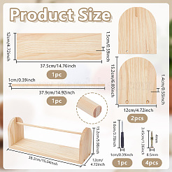 Filatore di gomitoli di legno&nbsp;TOOL-WH0166-062B