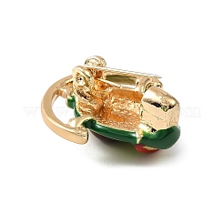 Hellgoldene Emaille-Brosche aus Legierung&nbsp;LS-JEWB-K018-32C-KCG