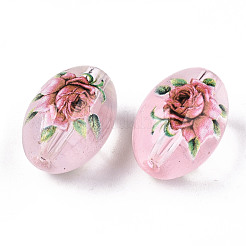 Печатные и окрашенные прозрачные стеклянные шарики&nbsp;GLAA-S047-07A-A01