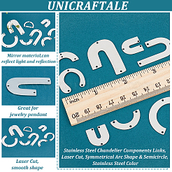 16 шт. 8 элемента люстр из нержавеющей стали 201 в стиле&nbsp;STAS-UN0040-85