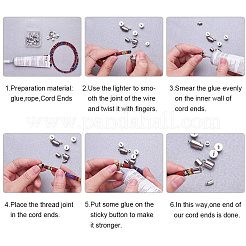 Латуни конце шнура&nbsp;KK-PH0036-04-NF