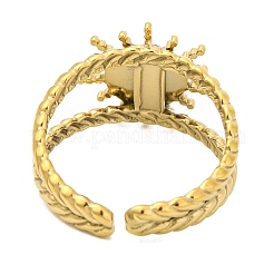 Gli anelli di barretta occhio di tigre naturale&nbsp;RJEW-Q822-56G-01