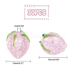 30шт ручной работы бусины лэмпворк&nbsp;LAMP-PH0002-21