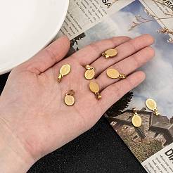 Ионное покрытие (ip) овал с Девой Марией и словом 304 нержавеющая сталь подвески&nbsp;STAS-I036-12