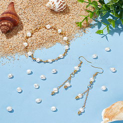 1 нить бусин из натурального культивированного пресноводного жемчуга&nbsp;PEAR-PH0001-17