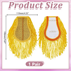 Погоны из полиэстера&nbsp;AJEW-WH0596-248A