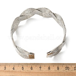 Электрофорез железные браслеты-манжеты для женщин&nbsp;BJEW-M057-02P