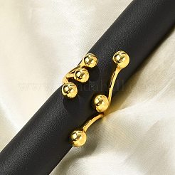 Круглые разветвленные кольца-манжеты из нержавеющей стали 304 для женщин&nbsp;RJEW-Q007-02G