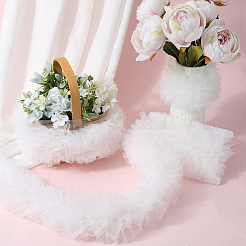 3 ярд плиссированной кружевной отделки из полиэстера&nbsp;OCOR-CY0001-02B