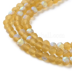 Abalorios de vidrio transparente hebras&nbsp;EGLA-A034-T4mm-MB04