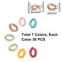 Anneaux de liaison acryliques opaques&nbsp;OACR-PH0001-46