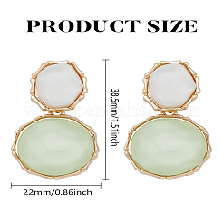 1 пара висячих серег-гвоздиков из смолы&nbsp;EJEW-LP0004-82B