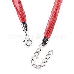 Fabrication de colliers avec cordon en cire et organza&nbsp;NCOR-T002-162