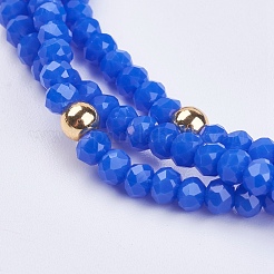 Braccialetti di vetro multi-strand&nbsp;BJEW-I237-01A