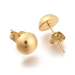 Ensembles de bijoux demi-ronds en acier inoxydable 304&nbsp;SJEW-M097-24G