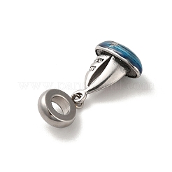 304 нержавеющая сталь эмалированная европейские подвески-шармы&nbsp;STAS-G308-22AS