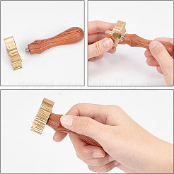 Латунь сургучная печать штамп&nbsp;AJEW-OC0002-24I