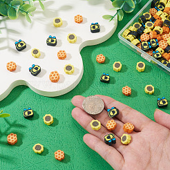 90 g handgefertigte Perlen aus Polymer-Ton&nbsp;CLAY-TA0002-06